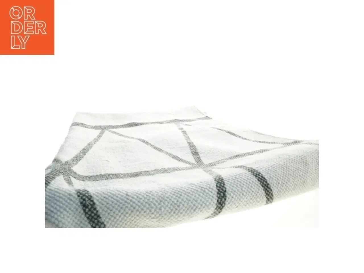 Billede 3 - Rektangulært vævet tæppe med geometrisk mønster frynser (str. 256x91 cm)