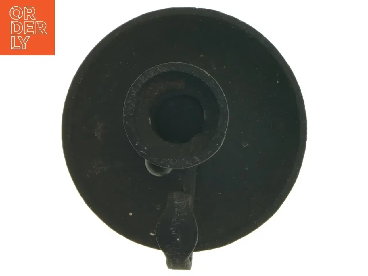 Billede 4 - Sort lysestage med håndtag (str. 12 cm)