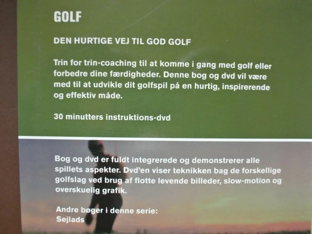 Billede 5 - golf med live dvd-coaching, af gavin newsham, emne