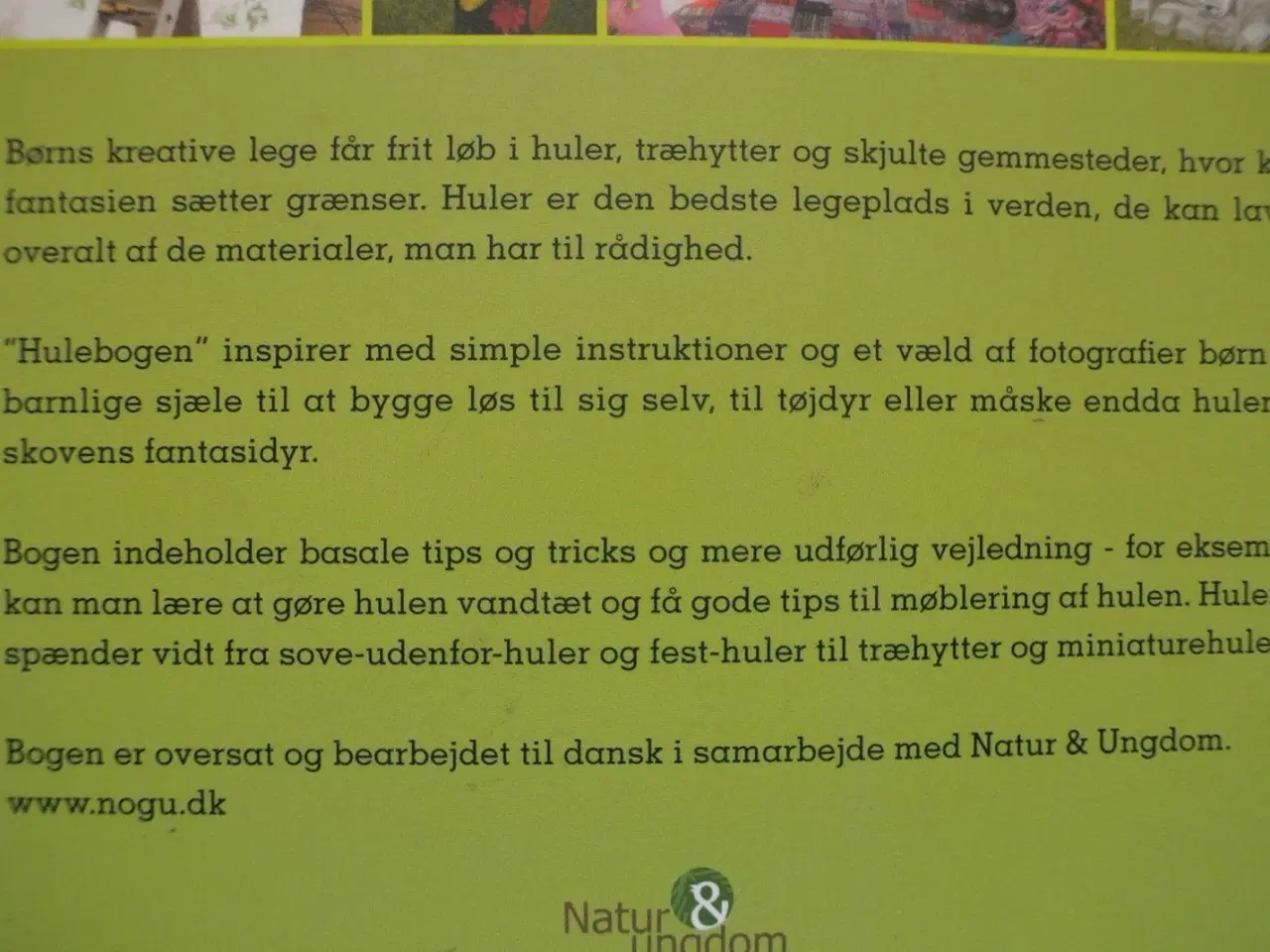 Billede 3 - hulebogen - skjulesteder, telte og hytter, lejrpla