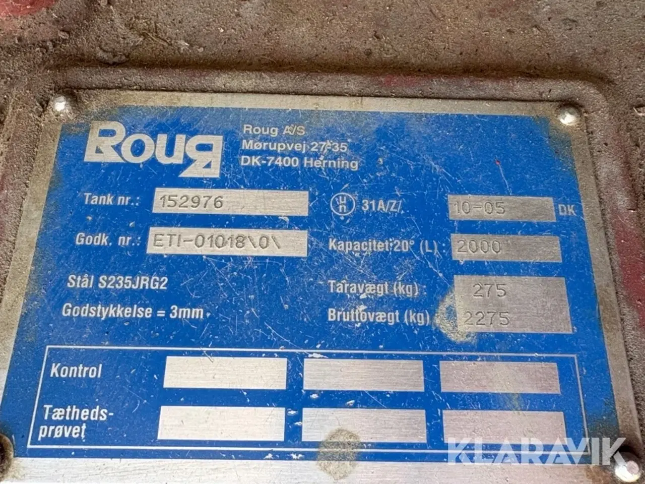 Billede 8 - Container tank med pumpe Roug 2000L