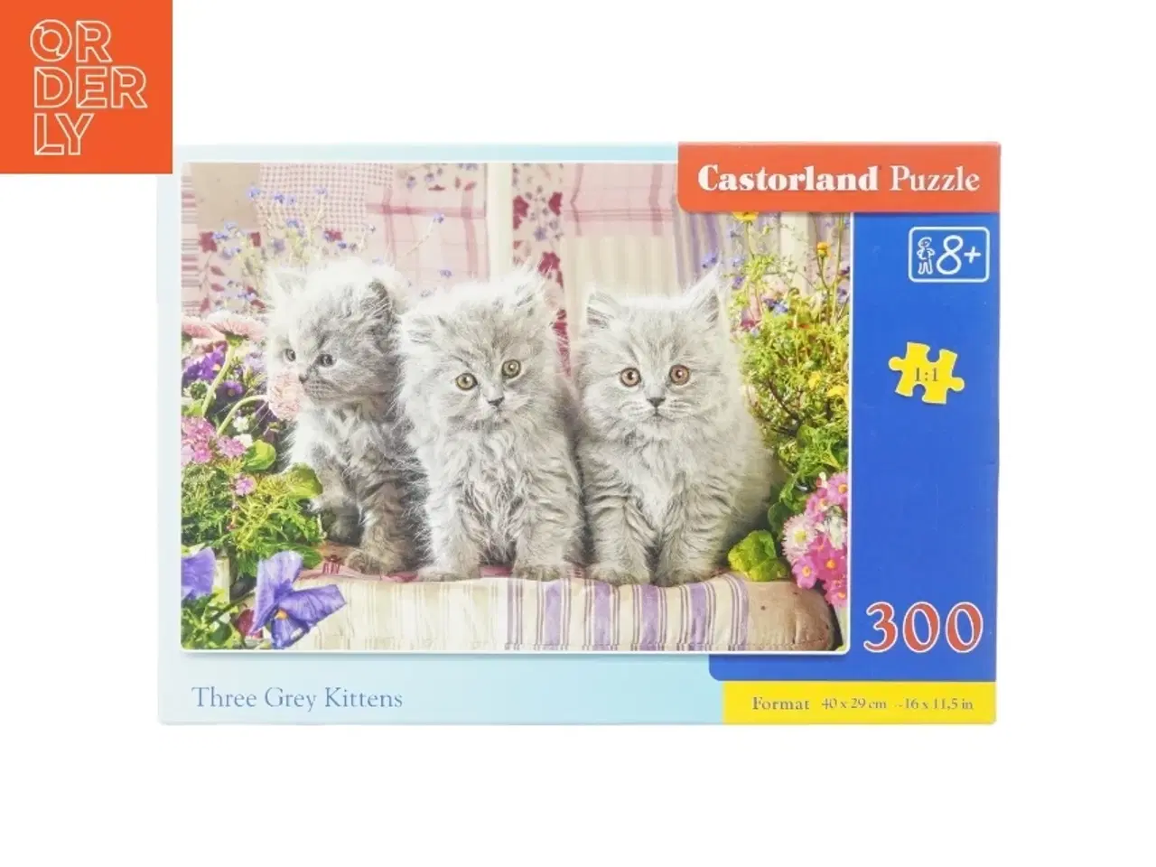 Billede 1 - 300-brikke puslespil med kattemotiv fra Er Ukendt Stop 80 (str. 40 x 29 cm)
