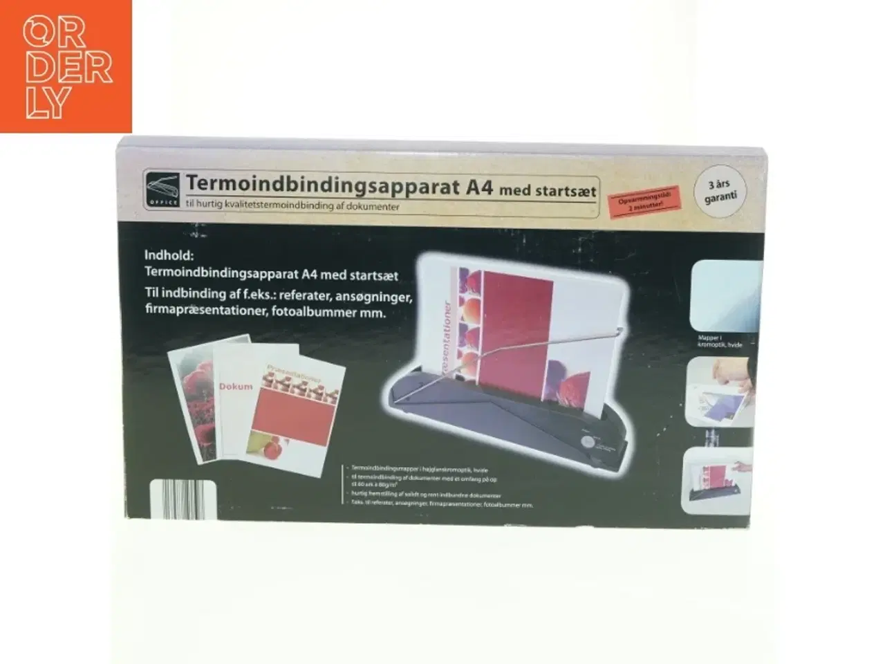 Billede 3 - Termobindingsapparat A4 med start sæt (str. 40 x 10 cm)