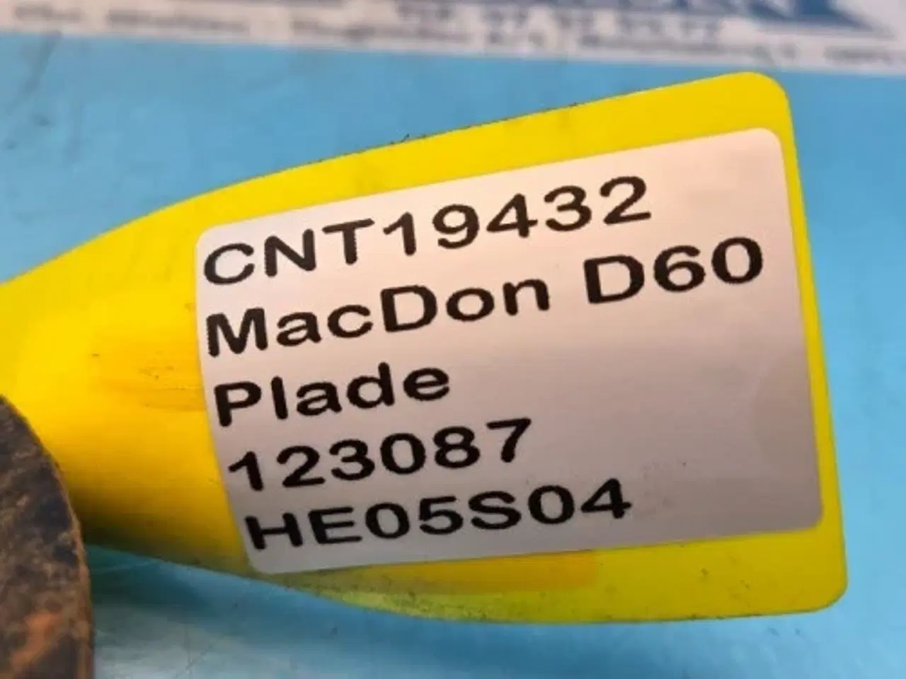 Billede 8 - MacDon D60 Plade 123087