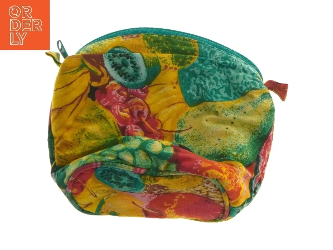 Billede 2 - Makeup taske med blomstermønster (str. 16,5x13 cm)