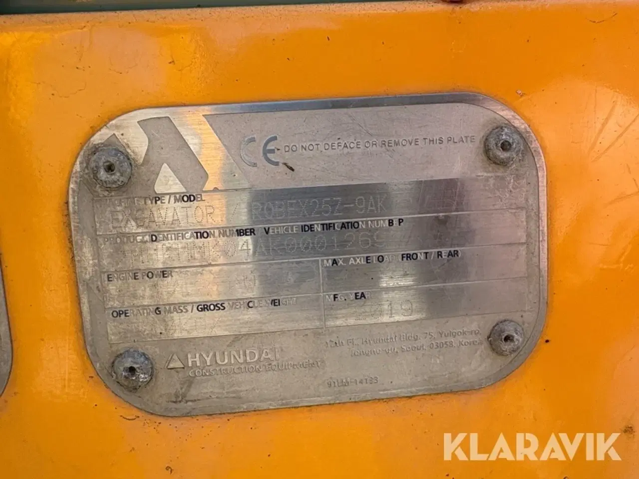 Billede 6 - Minigraver Hyundai Robex 25Z - 9 AK