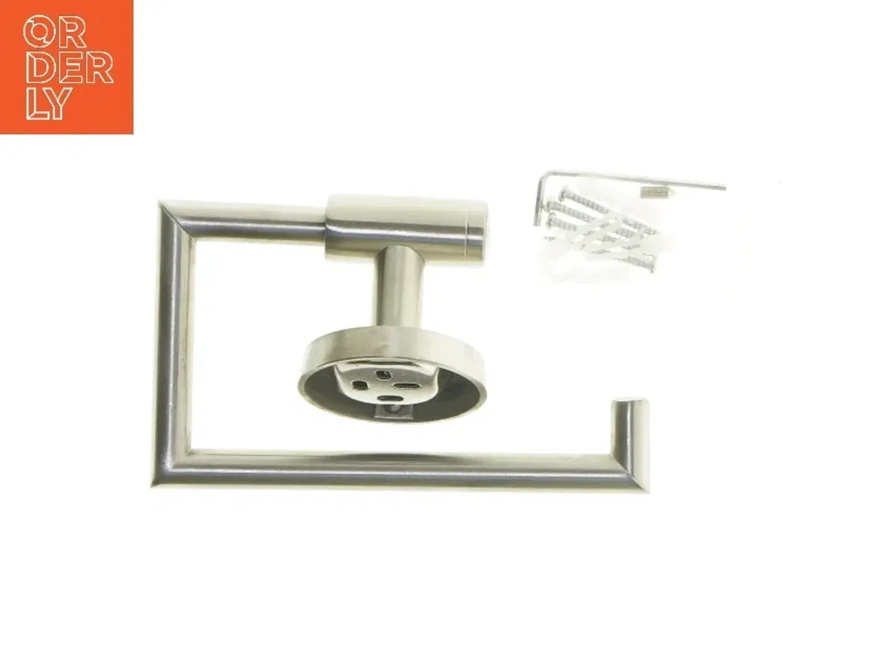 Billede 3 - Toiletrulleholder i rustfrit stål fra Home Creation (str. 15x9 cm)