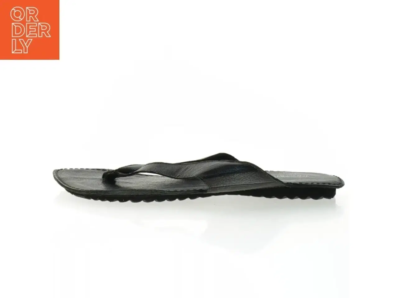 Billede 1 - Friis Sorte læderflipflops (str. 42)