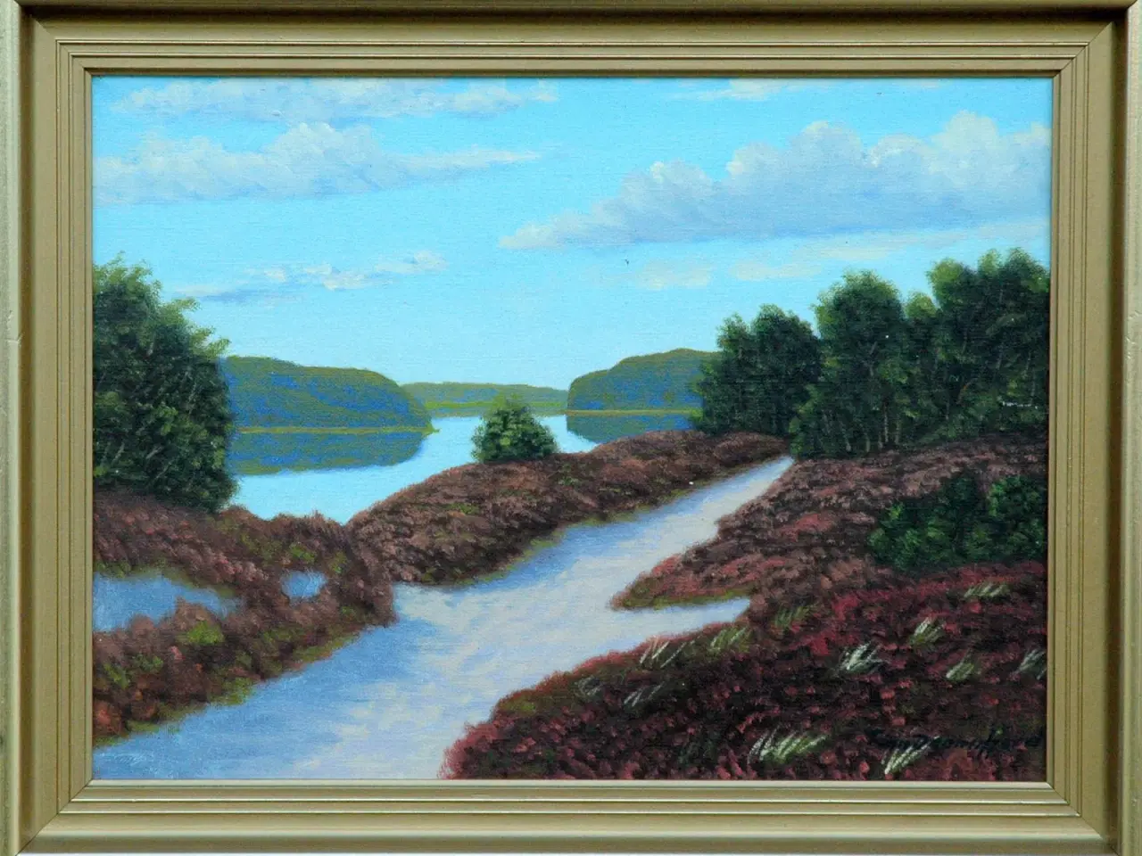 Billede 1 - Maleri af Finn Dannerfjord (f.1941-)
