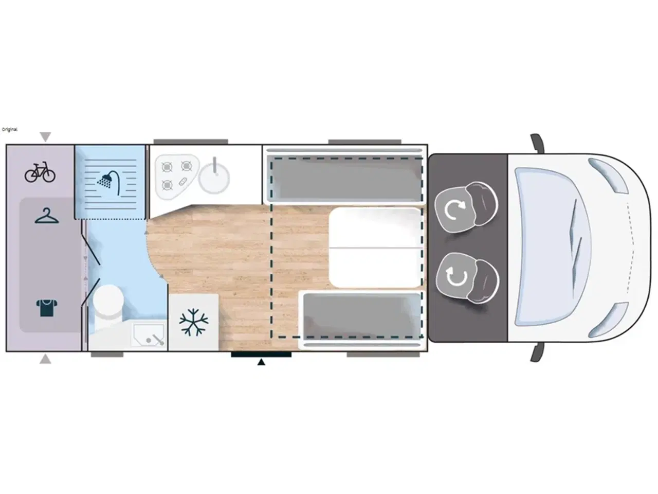 Billede 12 - 2020 - Chausson 640 Titanium   Anvisningsbil. Lounge siddegruppe, dobbeltseng, populær model , 170Hk,  6-trins automatgear, yderst rummelig