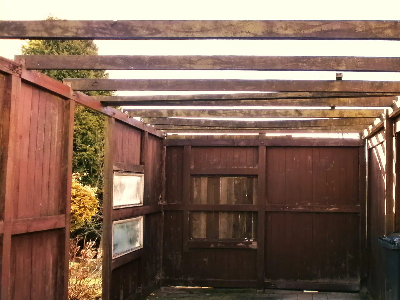 Billede 4 - TRÆVERK af ikke opført Carport.