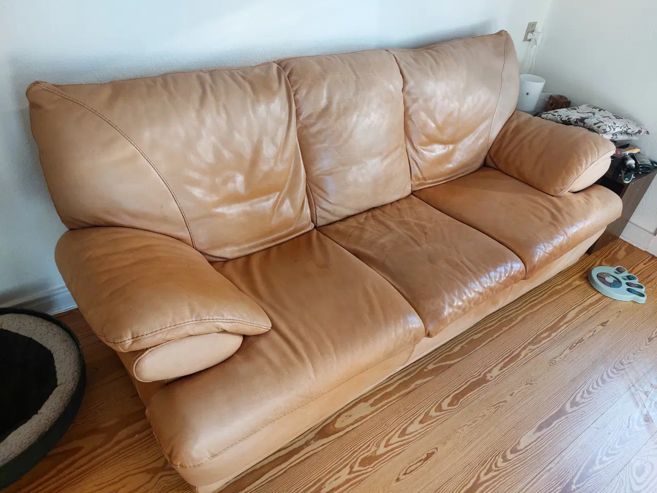 Billede 1 - Lædersofa