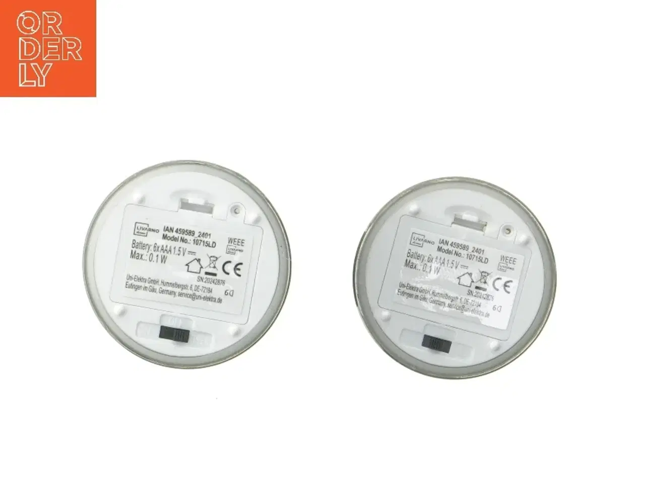 Billede 4 - LED stearinlys i glas fra Livarno (str. Ø 7,5 cm højde 10 & 15 cm)