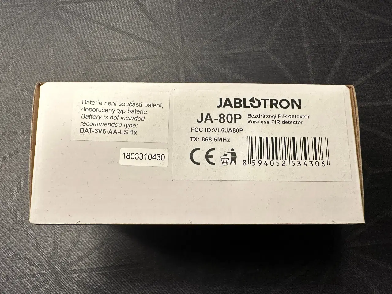 Billede 2 - Jablotron rumsensor til alarm