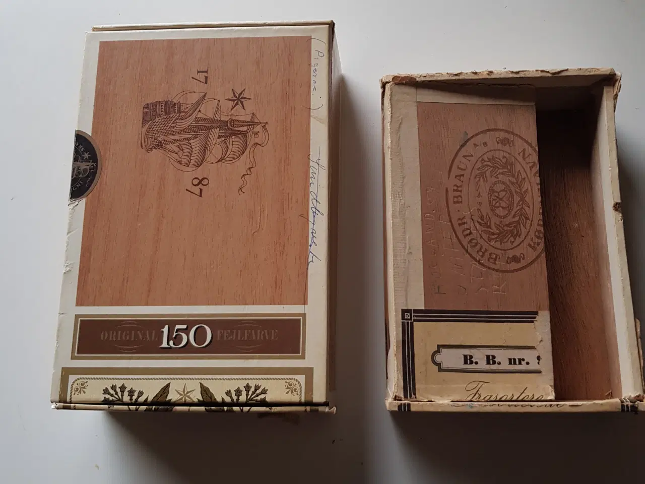 Billede 4 - Trækasse og 2stk cigar æsker 