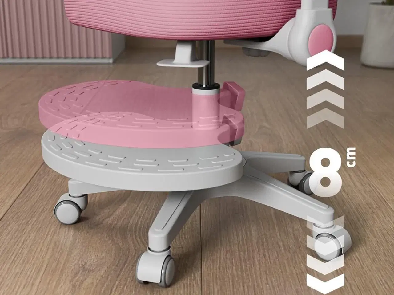 Billede 5 - Kontorstol til børn MARK ADLER Junior 5.0 – pink drejestol