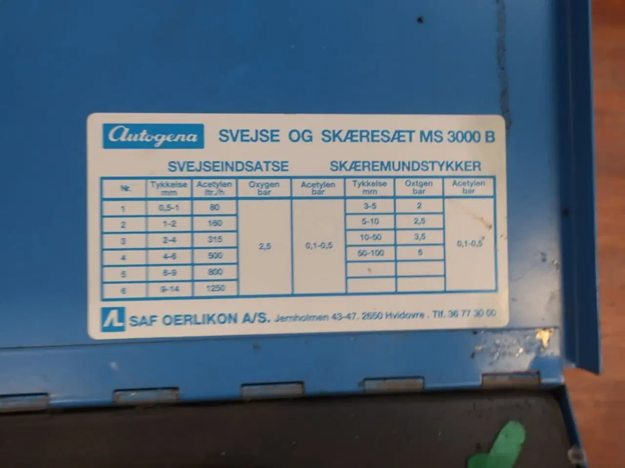 Billede 5 - Tilbehør til skærebrænder AUTOGENA