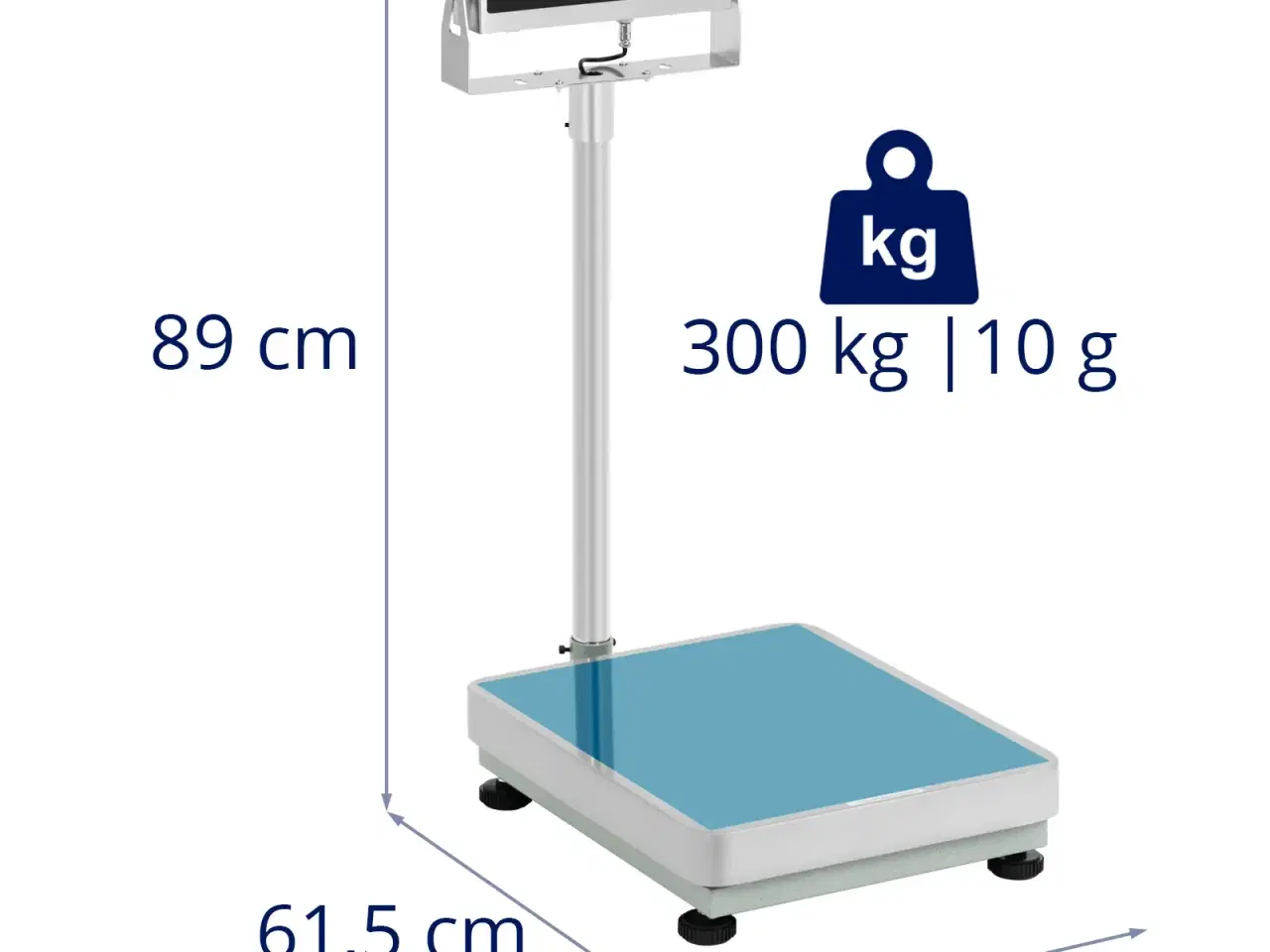 Billede 6 - Pakkevægt – 300 kg / 10 g – LCD – labelprinter