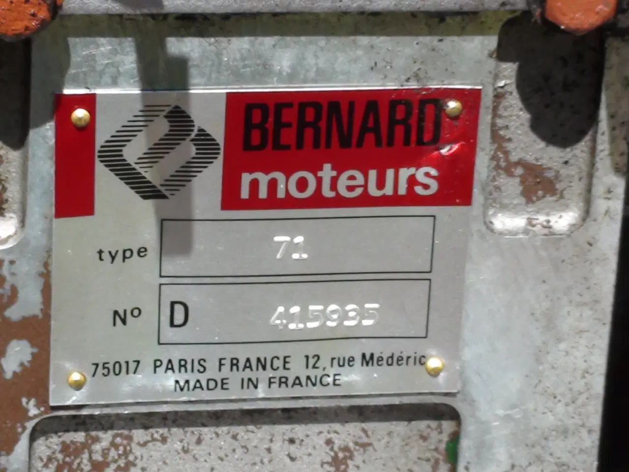 Billede 3 - bernad motor w71