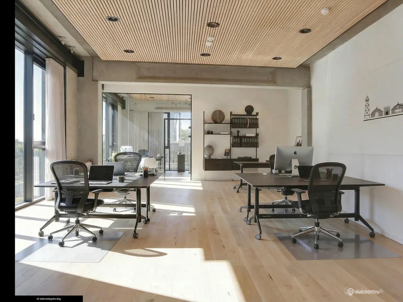 Billede 2 - Sjældent udbudt kontor med bedste beliggenhed og direkte udsyn til grønne omgivelser - GRATIS PARKERING