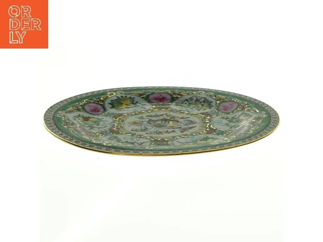 Billede 1 - Dekorativt kinesisk porcelænstallerken