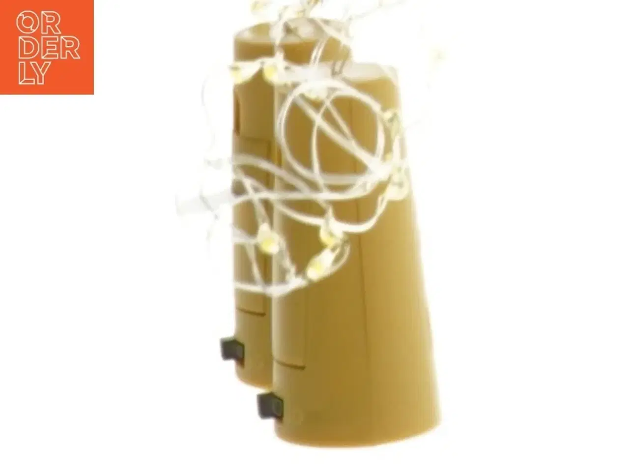 Billede 3 - LED lystråd med batterikasse (str. 5 cm. 2 stykker)