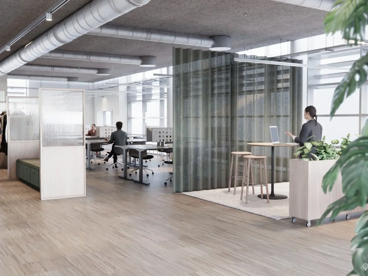 Billede 3 - Komplet istandsatte kontorer med havnekig