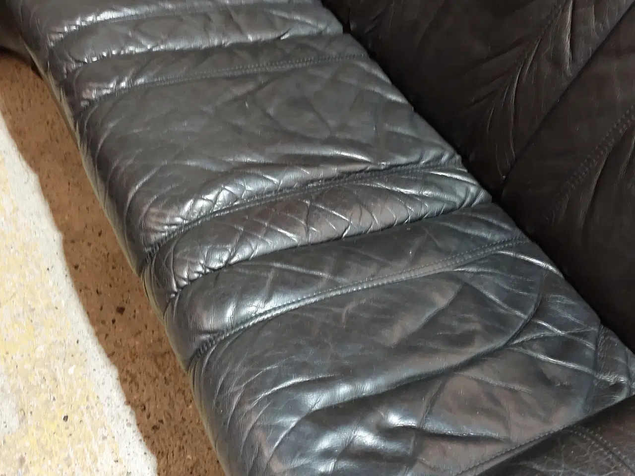 Billede 3 - Hjørnesofa ægte læder