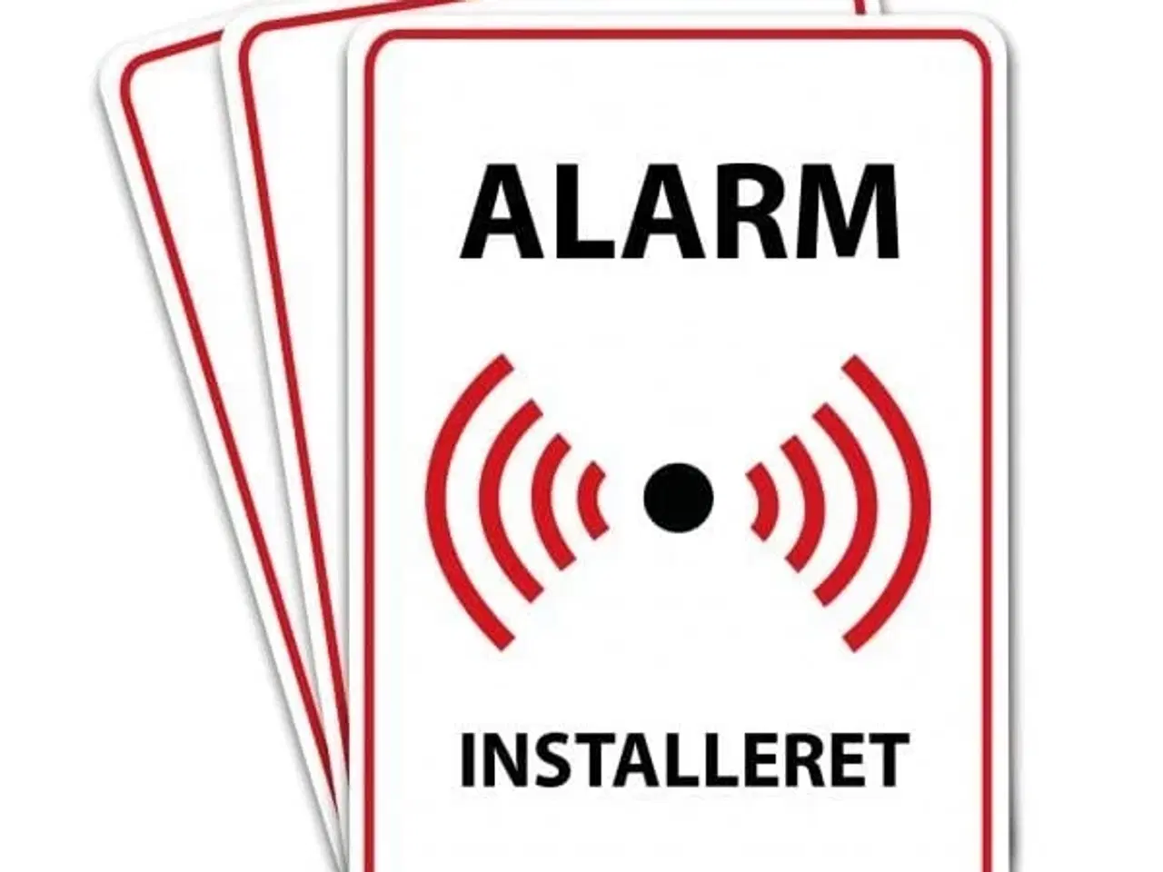 Billede 1 - Alarm klistermærke