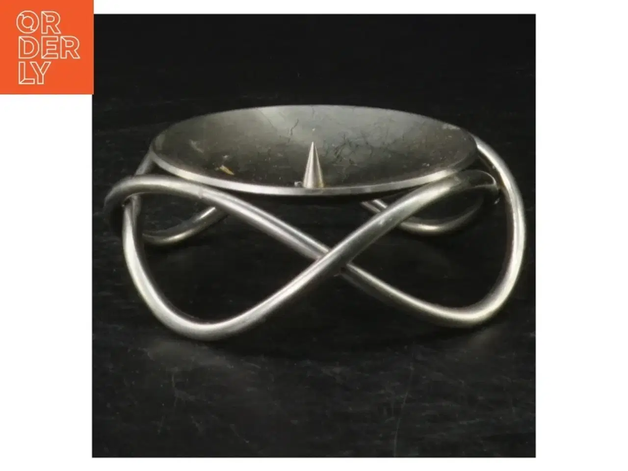 Billede 1 - Georg Jensen stål lysestage fra Georg Jensen (str. Ø. 10 cm)