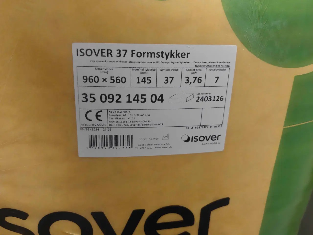 Billede 1 - Isover formstykke 37 145mm