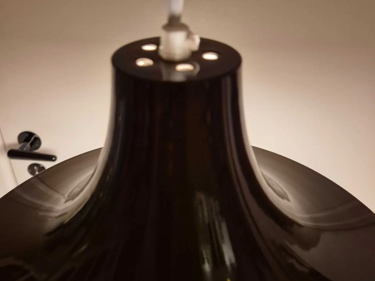 Billede 6 - Lækker chokoladebrun retrolampe 