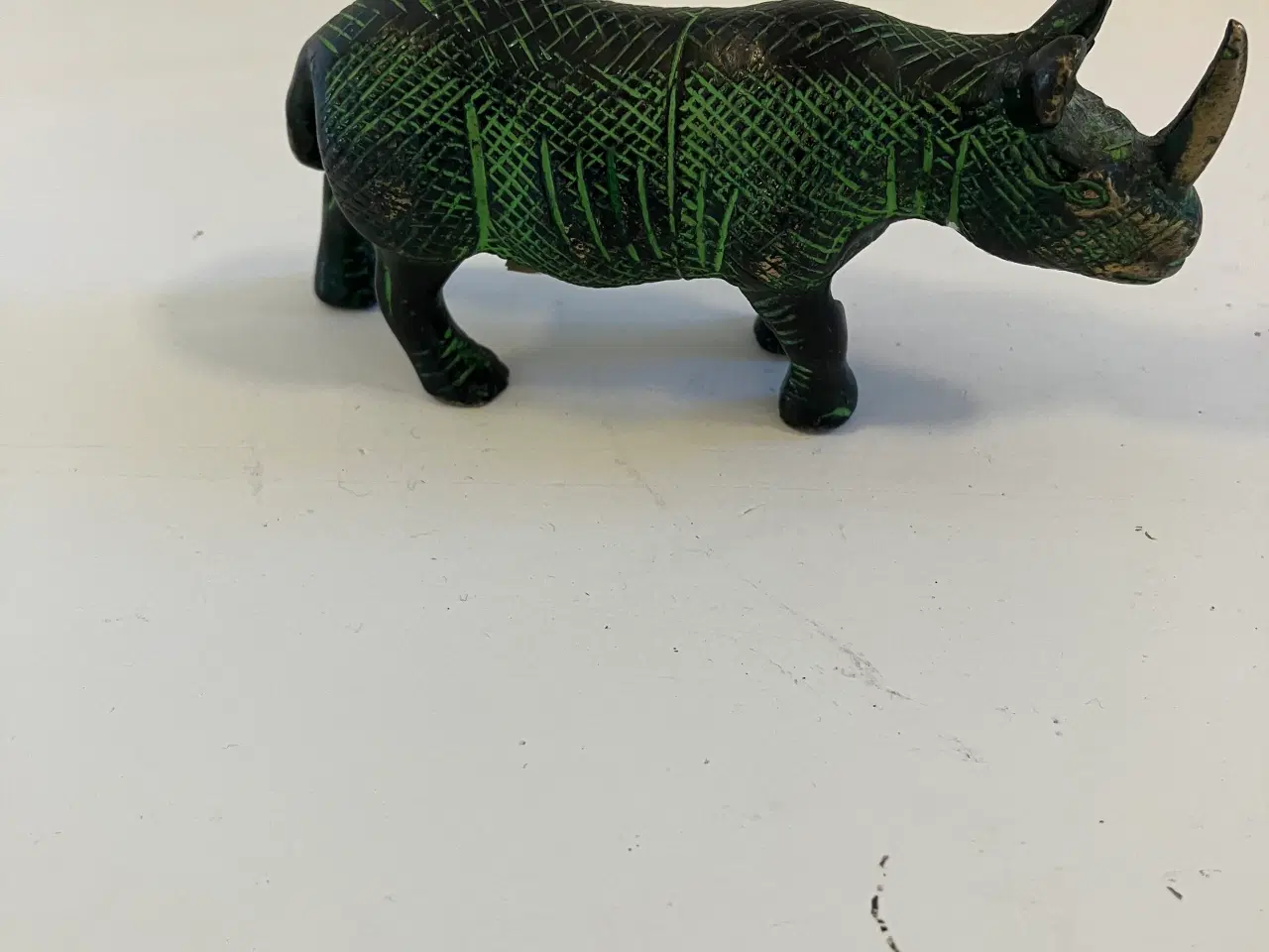 Billede 1 - Messing Rhinosaur figur