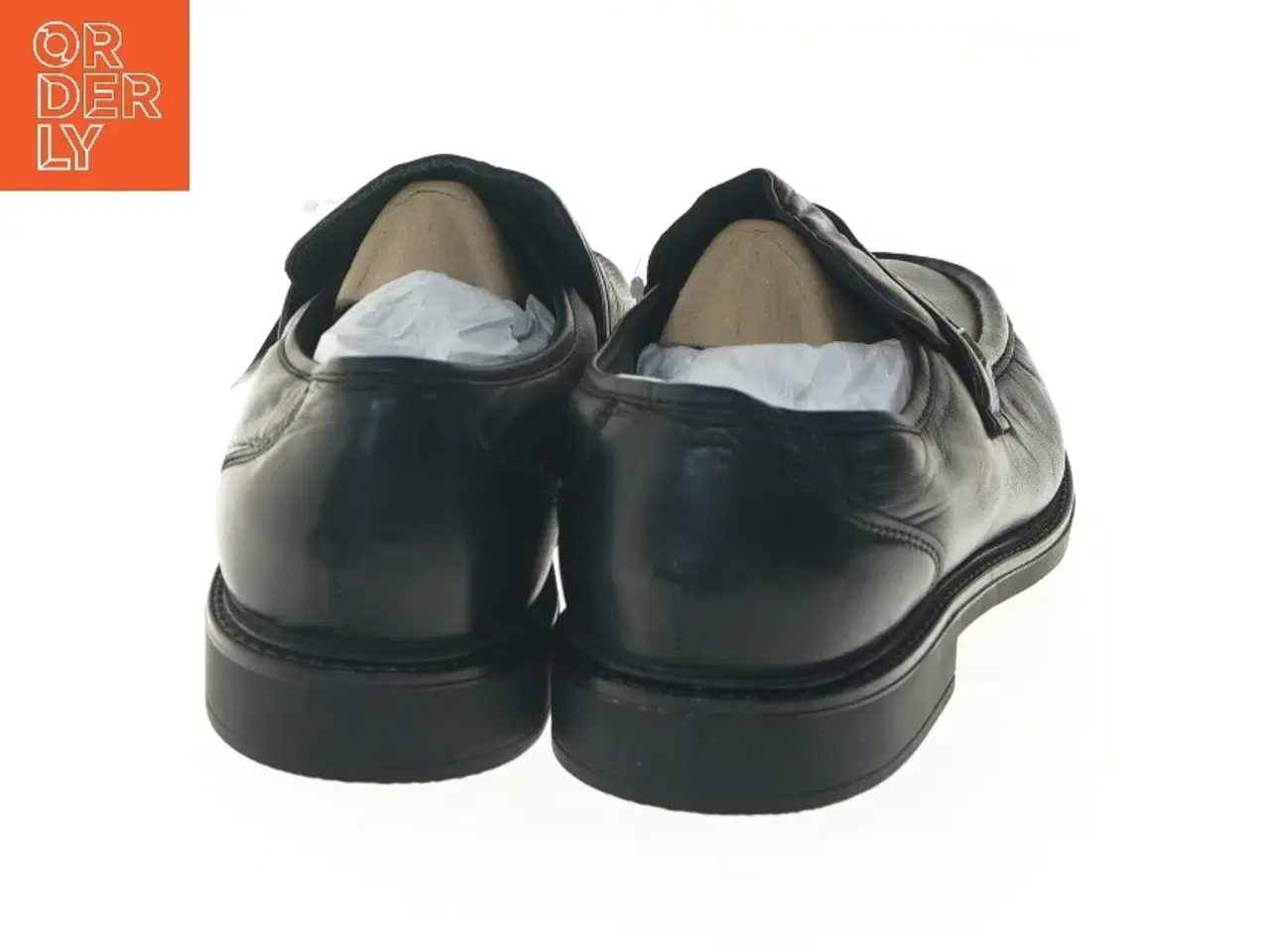 Billede 4 - Sorte nye læder loafers herresko str. 45 fra Claudio Conti (str. 45 )