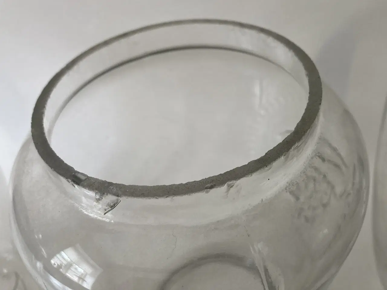 Billede 8 - 3 Flagermus lygte glas, ældre model.