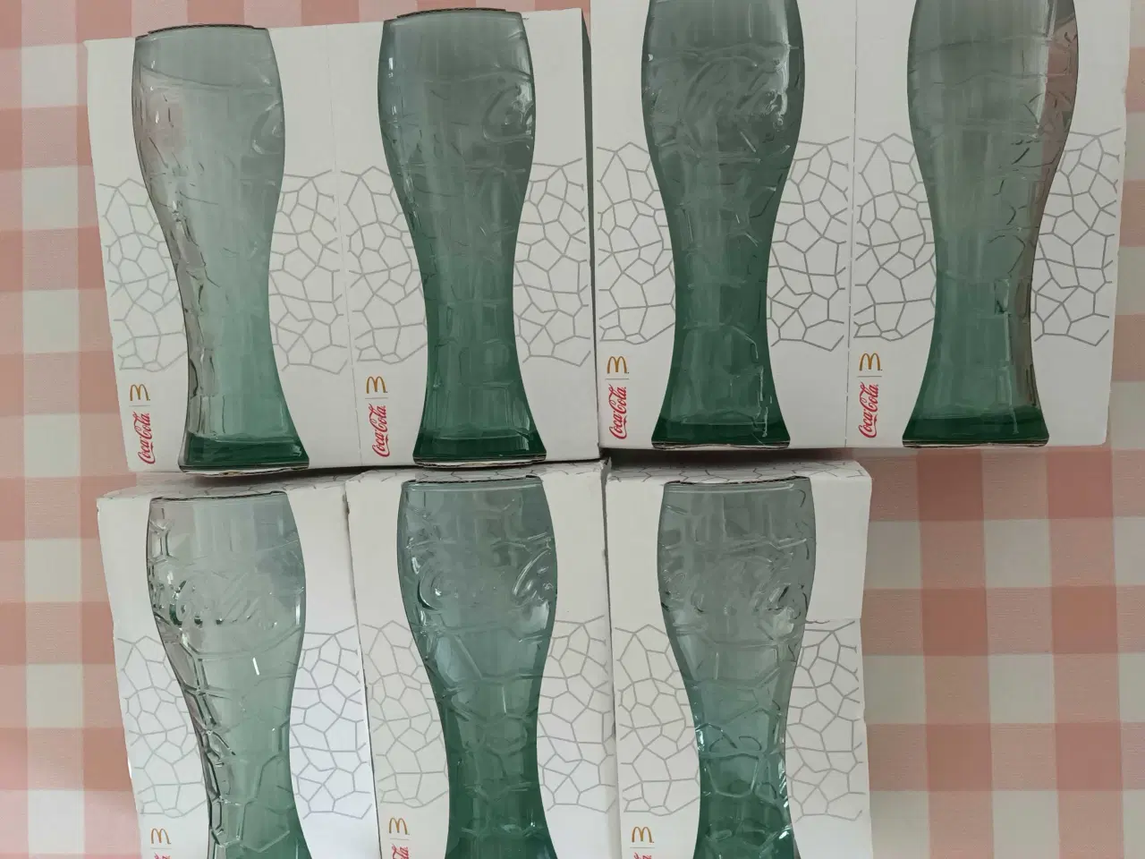 Billede 1 - 7 grønne Coca-Cola glas, 30 cl