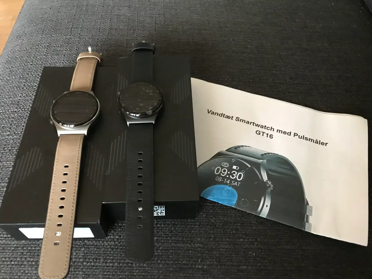 Billede 1 - 2 x vandtæt smartwatch med pulsmåler GT 16