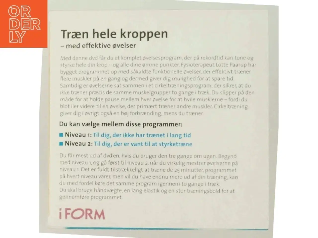 Billede 3 - iFORM Trænings-DVD