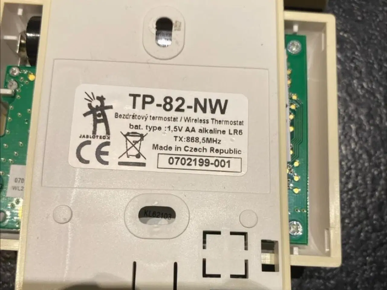 Billede 3 - Wavin trådløs termostat, TP82-NW