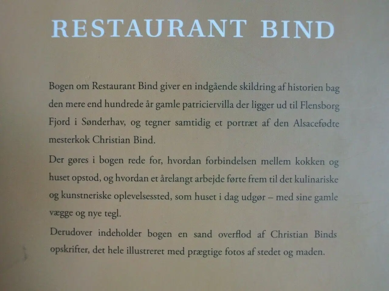 Billede 4 - restaurant bind - i grænselandet mellem mad og kun