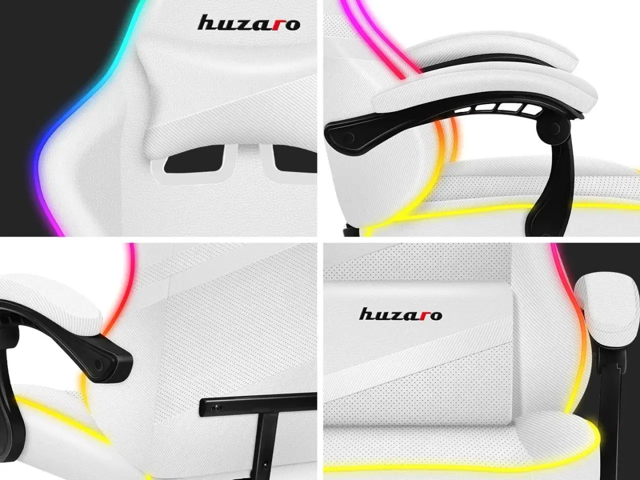 Billede 7 - Gamerstol Huzaro Force 4.4 RGB – Hvid