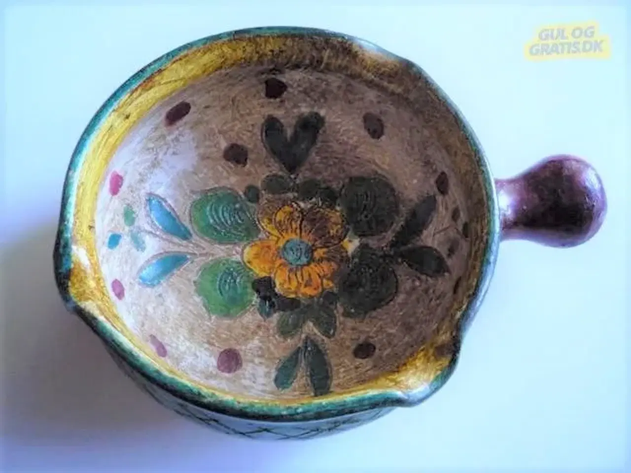 Billede 2 - Keramik skål med hank