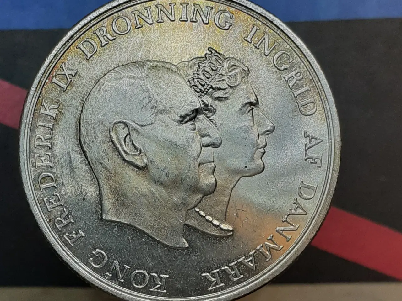 Billede 1 - 5 kr 1960 erindringsmønt, sølv