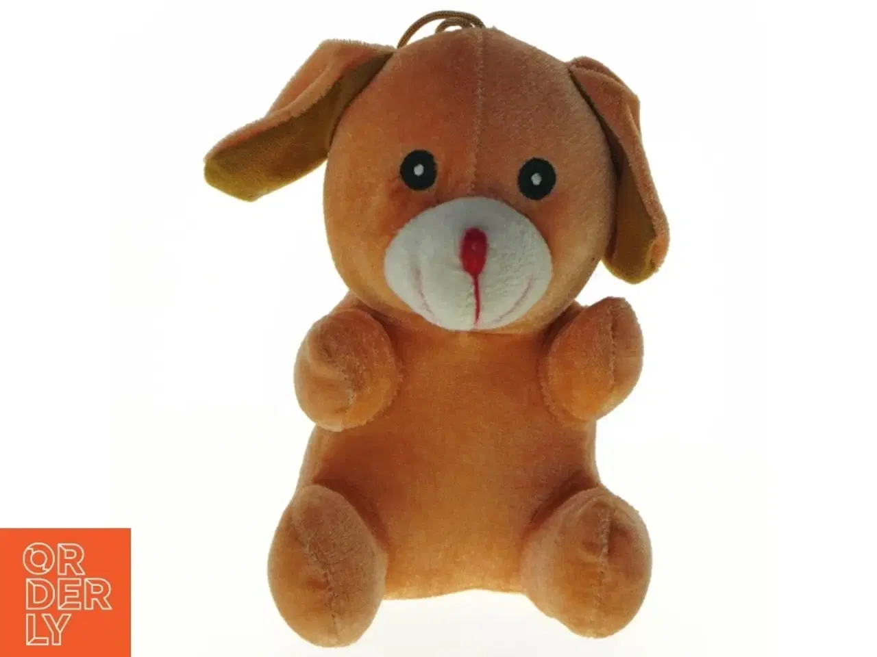 Billede 1 - Orange tøjdyr hund (str. 18 cm)