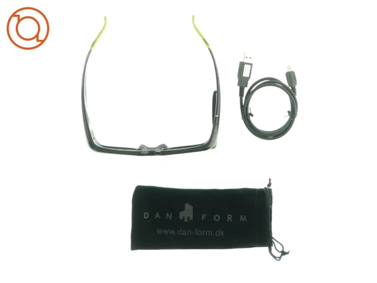 Billede 2 - 3D vision briller, inklusiv ledning og etui