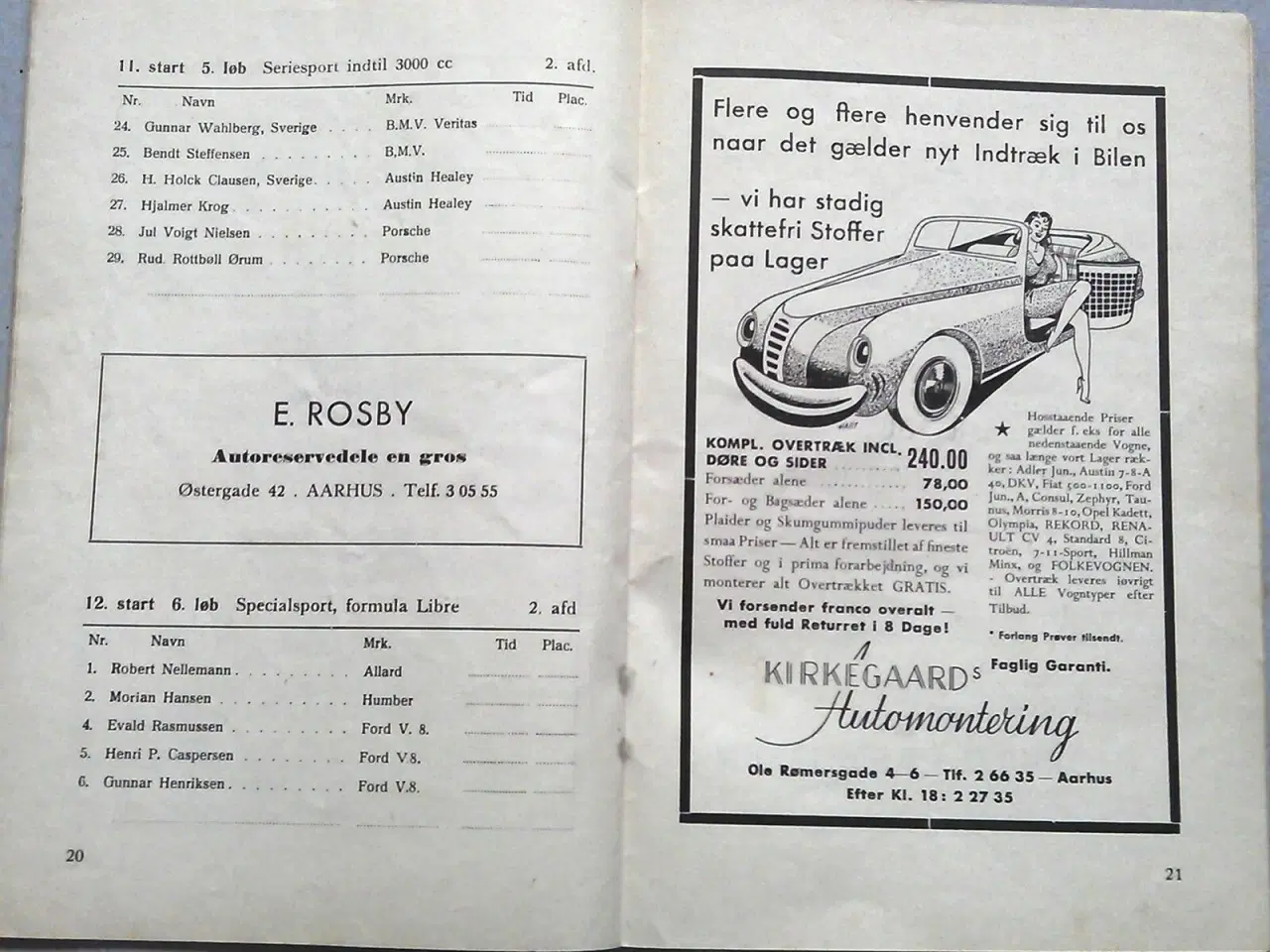 Billede 4 - Jydsk Væddeløbsbane Program.