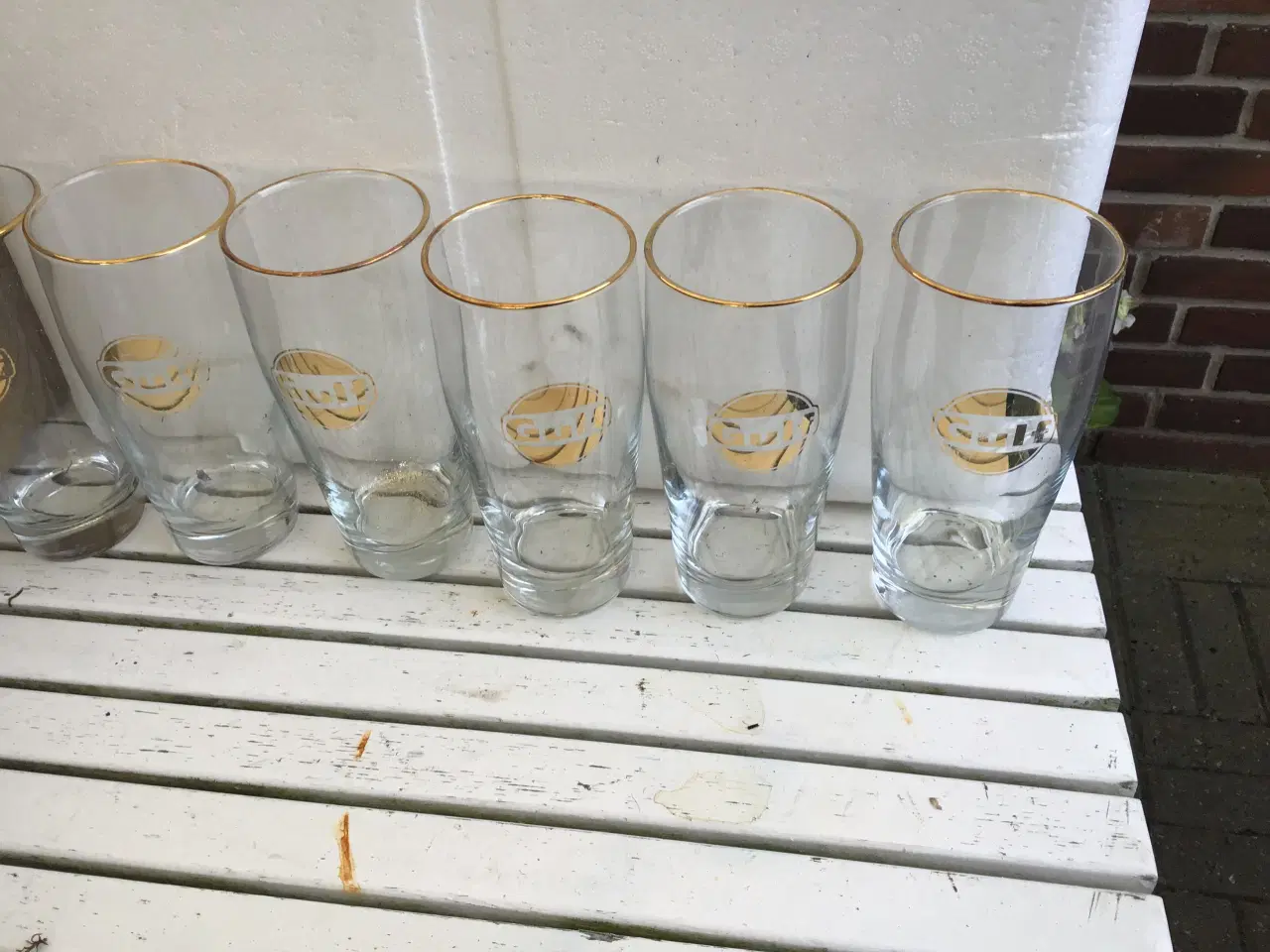 Billede 2 - Gulf reklame glas gamle