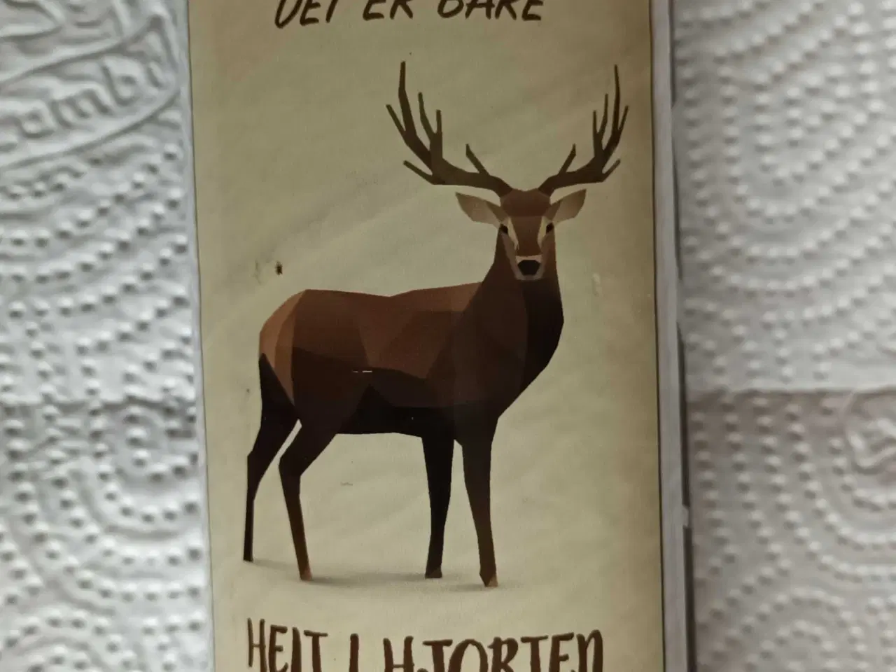 Billede 1 - Plakat "DET ER BARE HELT I HJORTEN" - 50x70 cm.