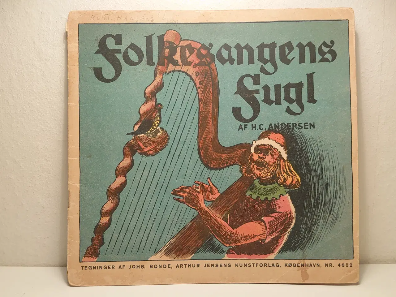 Billede 1 - H.C.Andersen: Folkesangens Fugl. ill. Johs. Bonde.