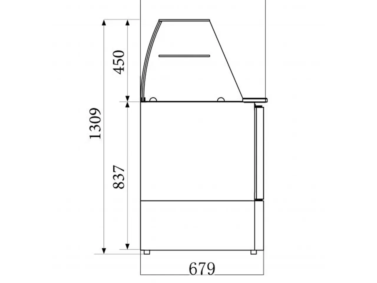 Billede 2 - Saladette – med glas - 240 liter